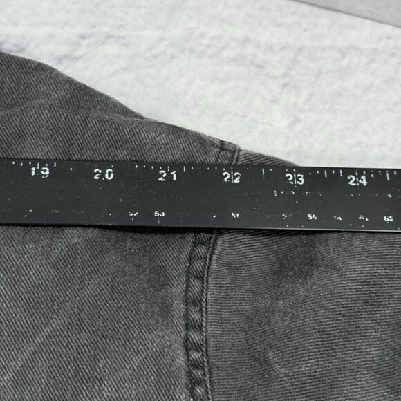 Vintage Casanova Italy Chore Shirt‎ Jacket XL Black Canvas Green Corduroy Collar - Picture 5 of 16